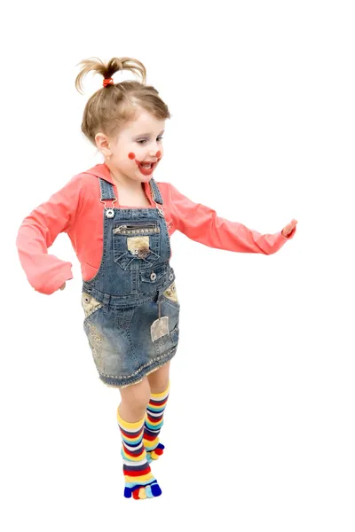 Dansande clown — Stockfoto