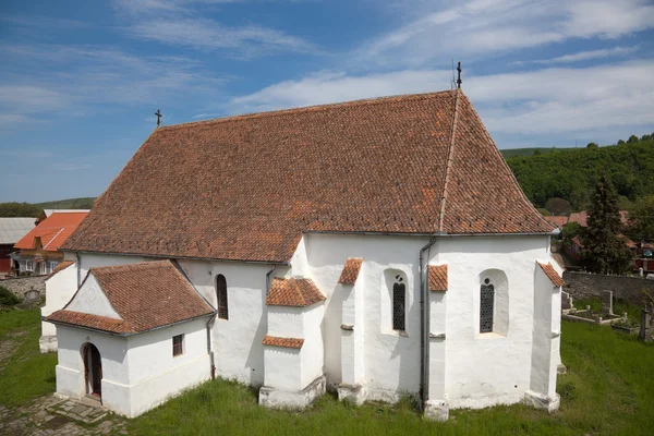 Ghelinta Opevněný kostel — Stock fotografie
