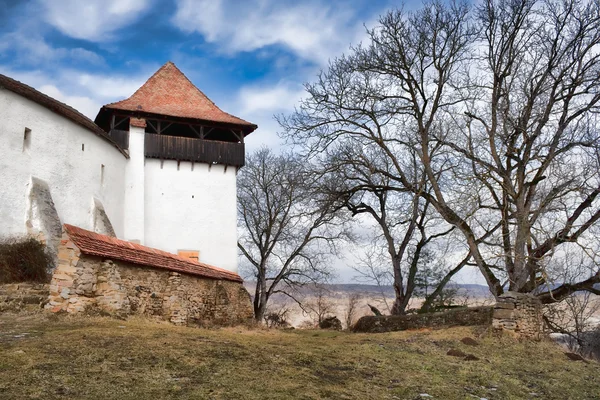 Befestigungskirche von Viskri — Stockfoto
