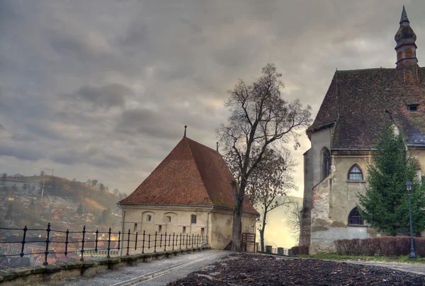 Средневековый закат — стоковое фото