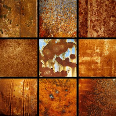 Set background rusty clipart