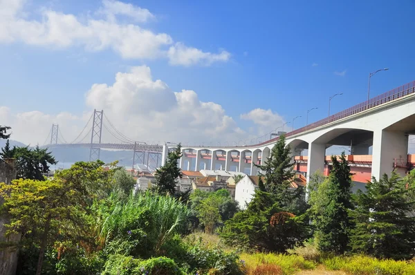 Portugal. Bridge on 25 April — Stock Photo, Image