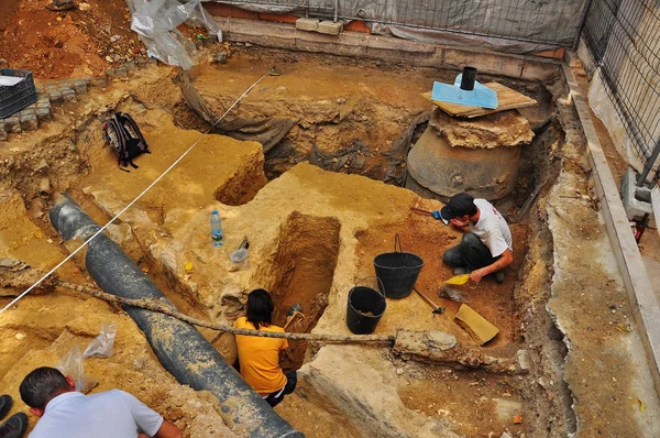 stock image Portugal excavations, the skeleton