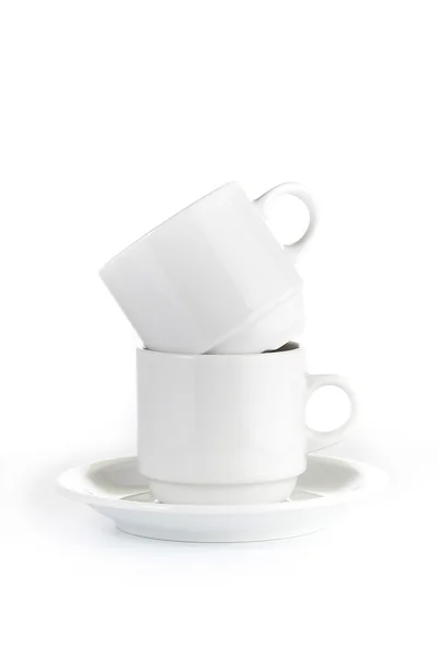 白い背景で隔離のコーヒー カップ — ストック写真