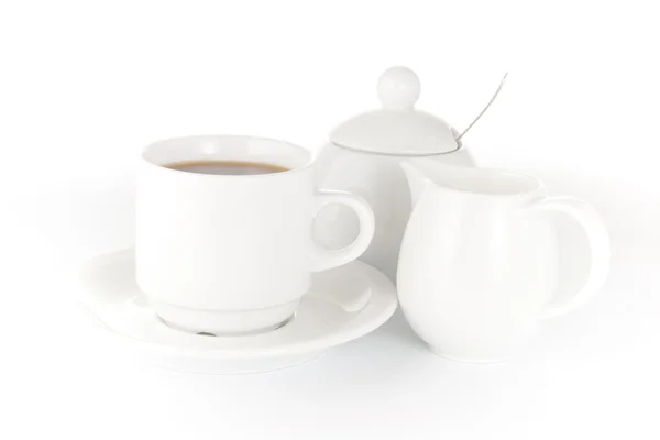 Coffe tasse isolée sur fond blanc — Photo