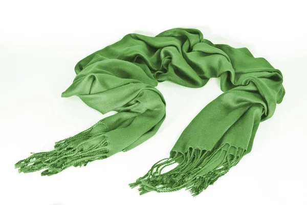 Grønt tørklæde - Stock-foto