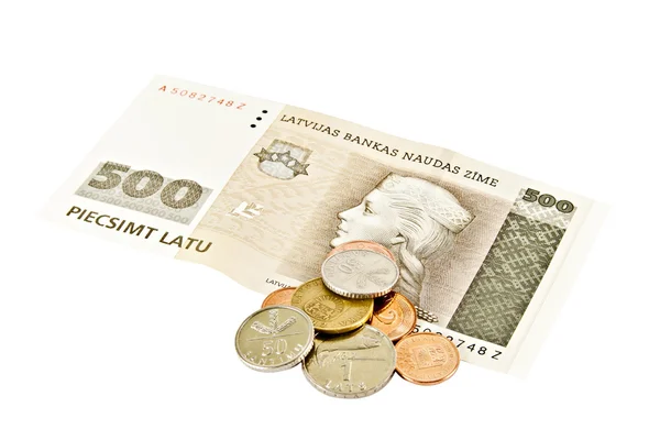 Billetes de quinientos lats del Estado letón . —  Fotos de Stock