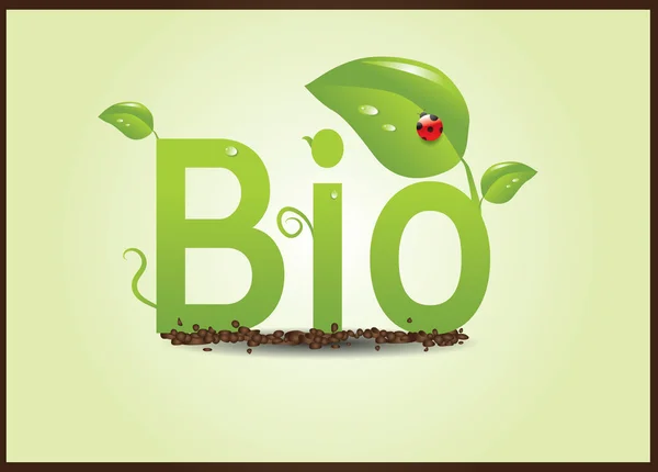 Bio-Öko-Pflanzen — Stockvektor
