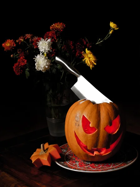 Halloweenpumpa Stockbild