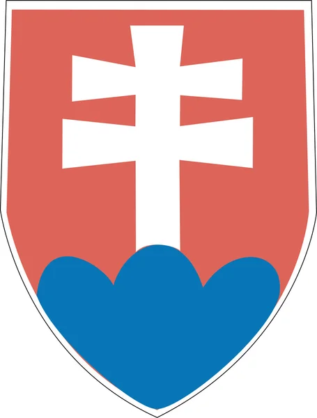 Wappen der Slowakei — Stockvektor