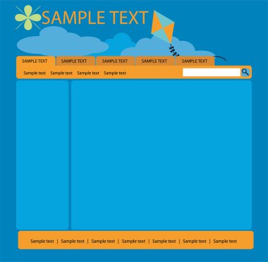 Vector web layout clipart