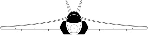 Avion de chasse — Image vectorielle