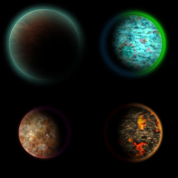 4 Planeten — Stockfoto