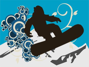 Snowboarder clipart