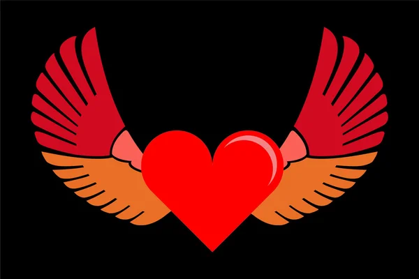 Серце і крила — стоковий вектор