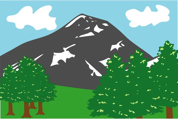 Mountain landscape — Stock Vector