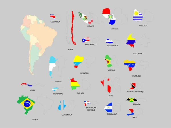 Zuidamerika — Stockvector