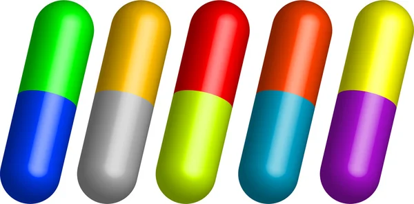 Pilules 3d — Image vectorielle