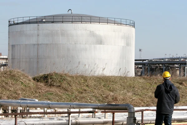 Raffineria petrolifera — Foto Stock