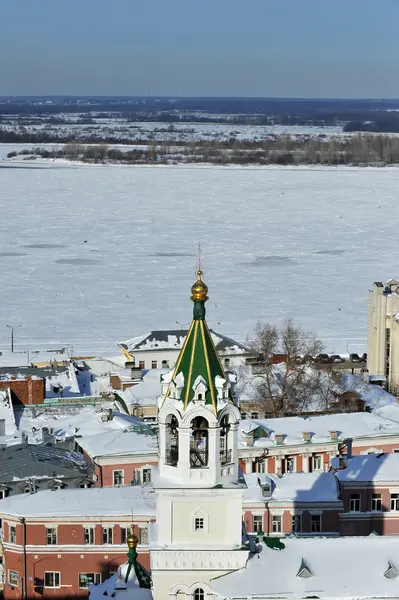 stock image Nizhny Novgorod and Volga river