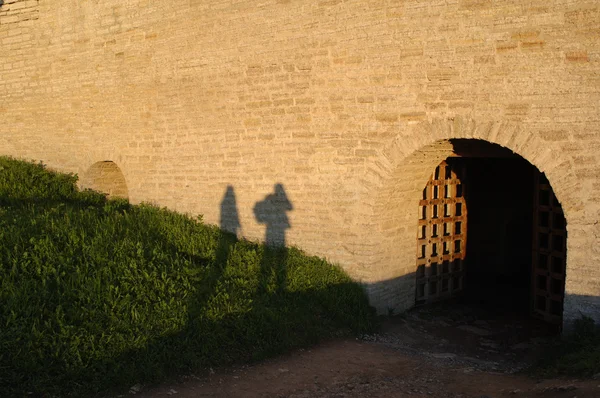 Schatten an der Wand. — Stockfoto
