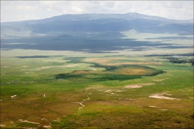 Crater of Ngoro Ngoro. clipart