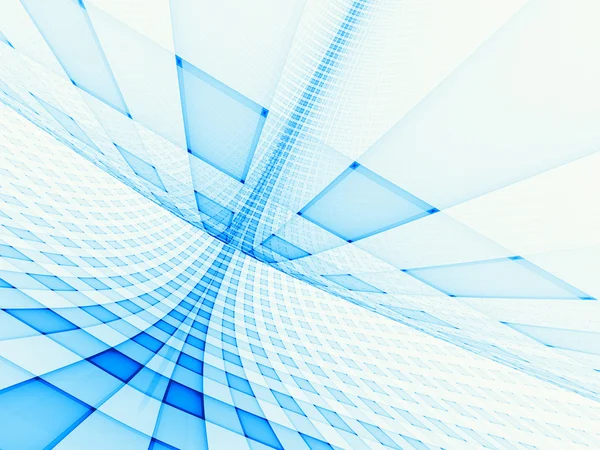 Grid landscape in light blue — Stock Photo, Image