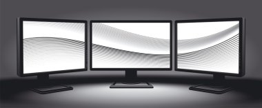 Monitors multisystem clipart