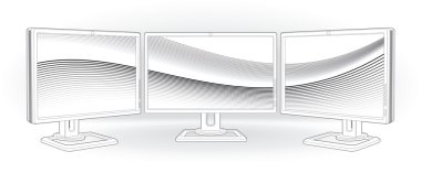 Monitors multisystem clipart