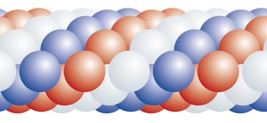 Balloons colored garland element. clipart