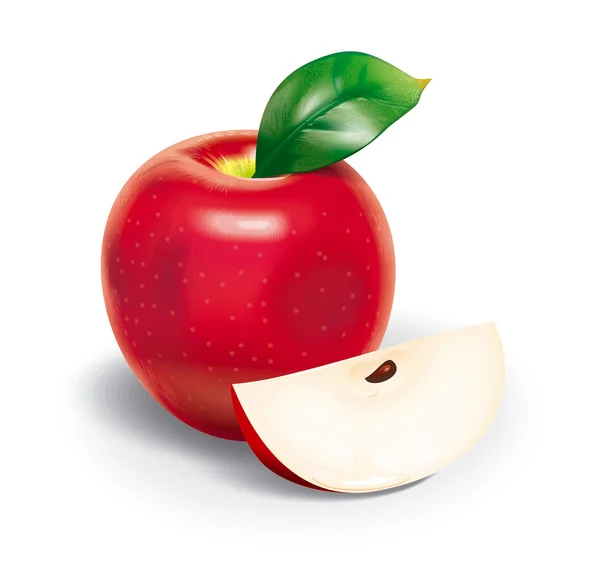 Rød æble - Stock-foto