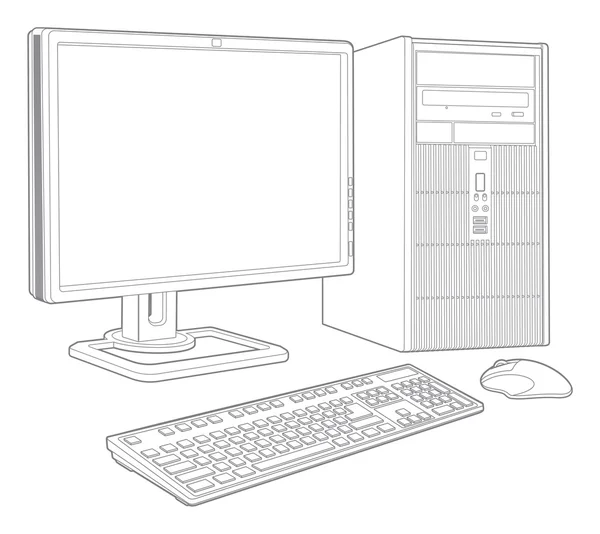 Комп'ютерної системи — стокове фото