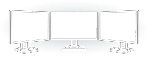 Monitors multisystem — Stock Photo, Image