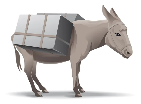 Donkey illustration — Stock Photo, Image