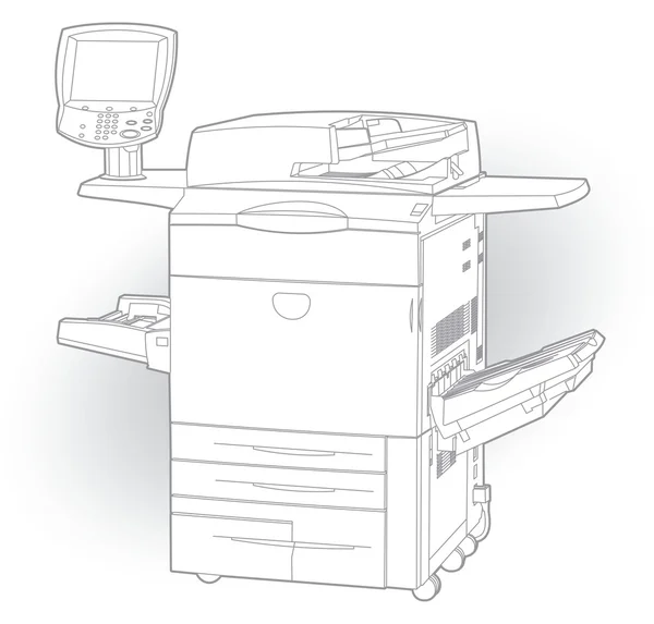Кольоровий лазерний принтер — стокове фото