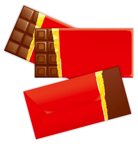 Choco invitations illustration — Stock Photo, Image
