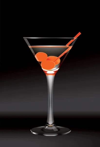 stock image Martini glass illustration.