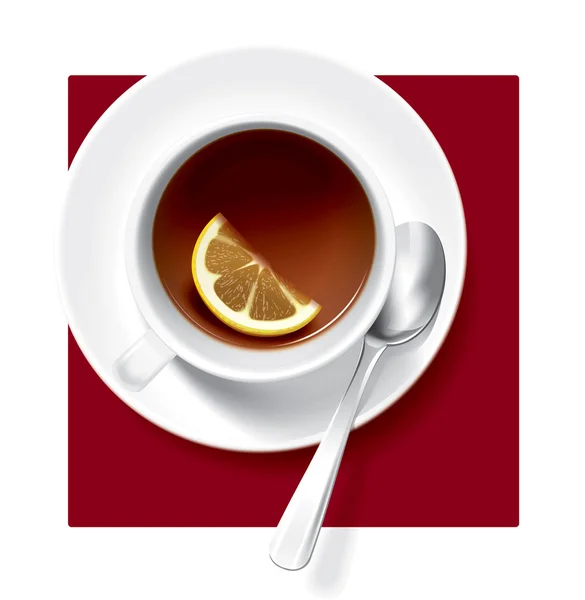 Tea összetétele illusztráció. — Stock Fotó