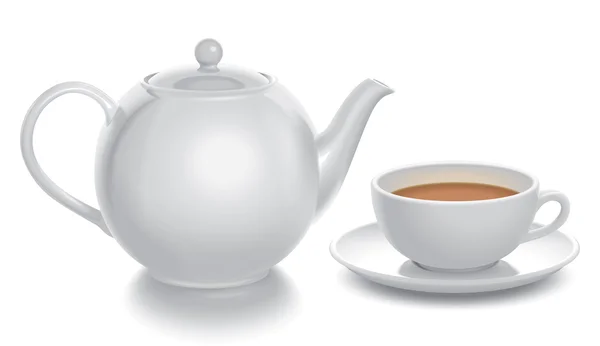 Composición del té ilustración . —  Fotos de Stock