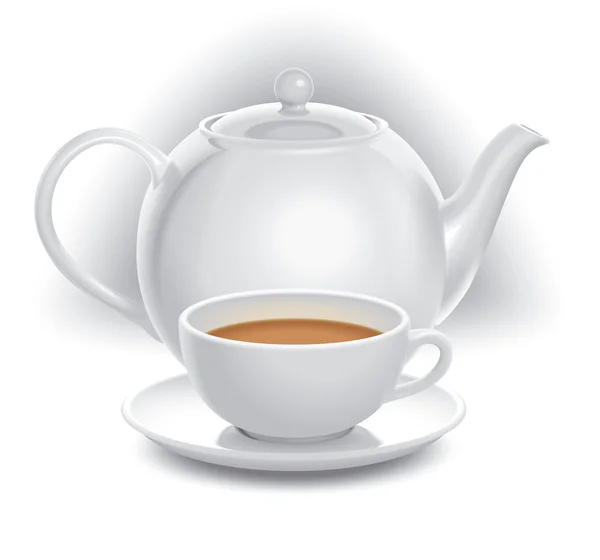 Composición del té ilustración . —  Fotos de Stock