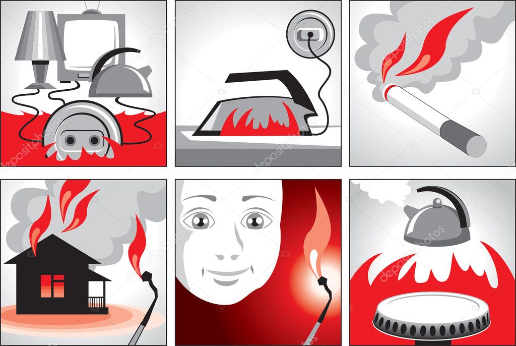 Illustration on fire safety