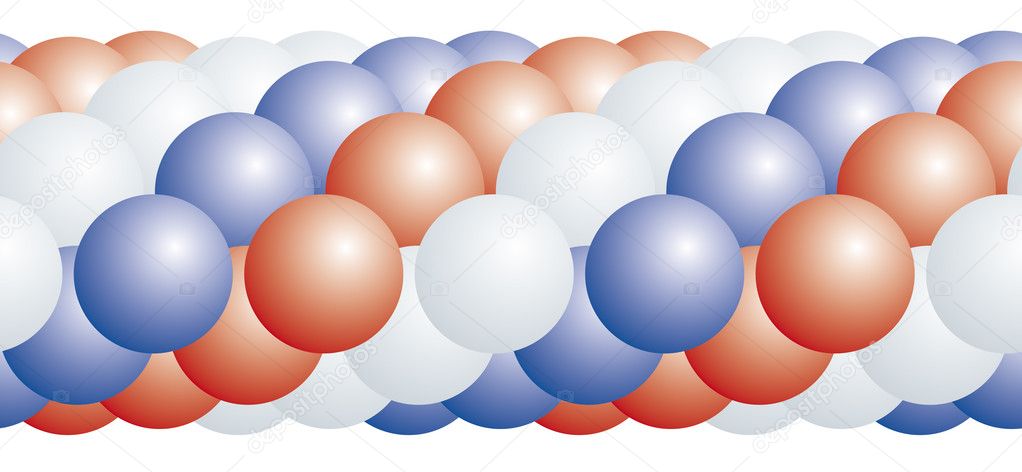 Balloons colored garland element.