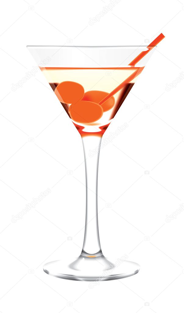 Martini glass illustration — Stock Photo © eugeniy 3680849