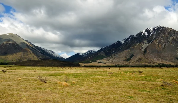 Plains and Peaks of the Arthur's Pass — Stock Photo, Image
