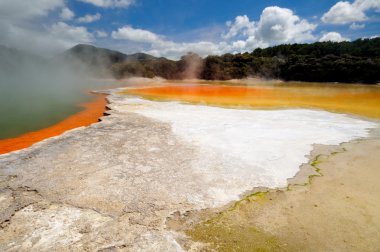 Champagne Pool ans Artist's Palette, Wai-O-Tapu clipart