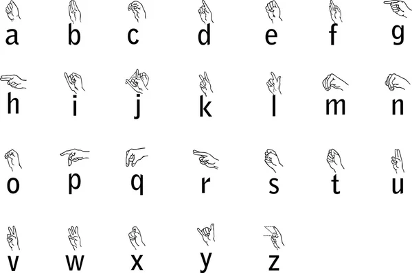 Simple sign alphabet — Stock Photo, Image