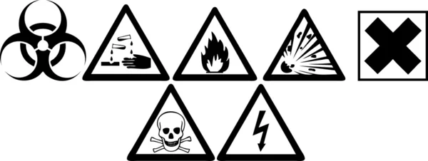 Hazard Signs Royalty Free Stock Images