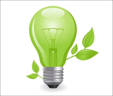 Incandescent electric lamp clipart