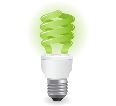 Ecological lightbulbs icon clipart