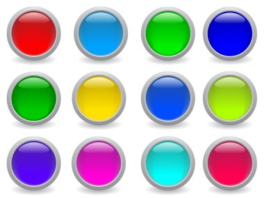 Vector web buttons clipart